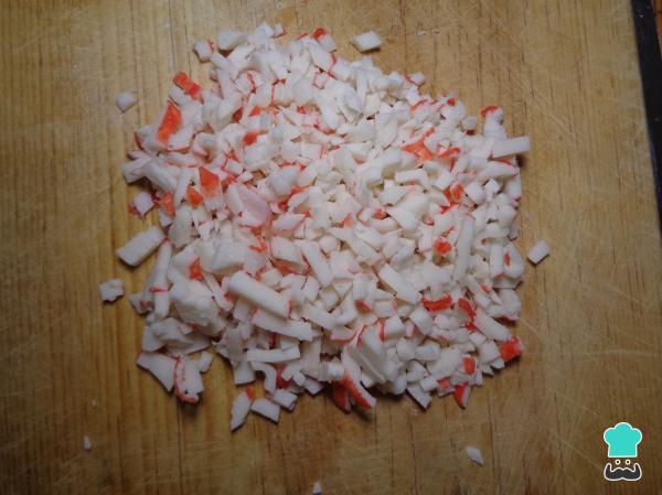 Recette de tacos au surimi doré - Étape 2