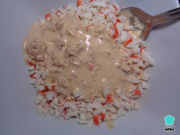Recette de tacos au surimi doré – Étape 4