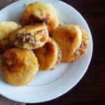 Recette d'Arepas farcis à la viande hachée avec mayonnaise