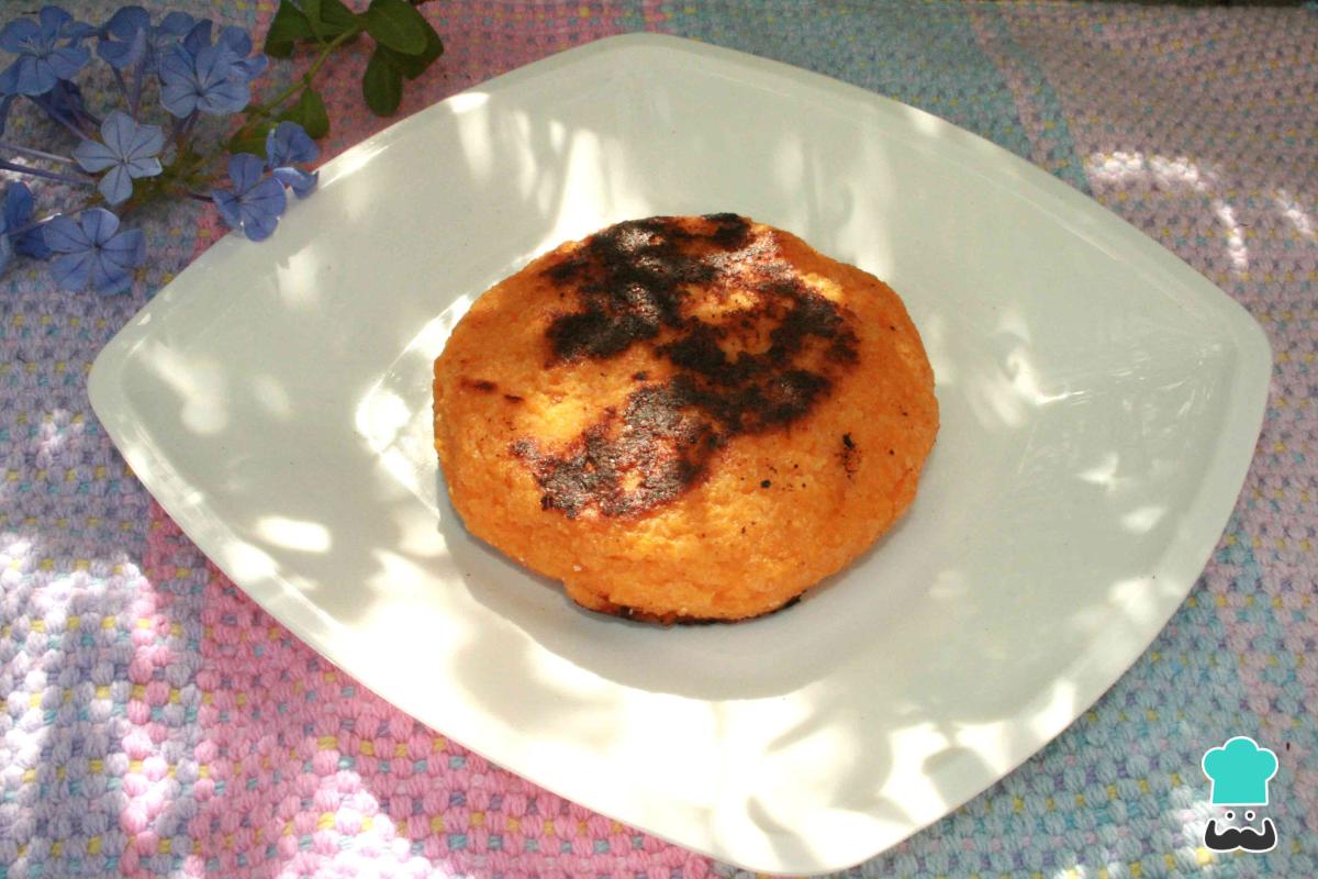 Recette d'arepa au riz et à la crème de potiron