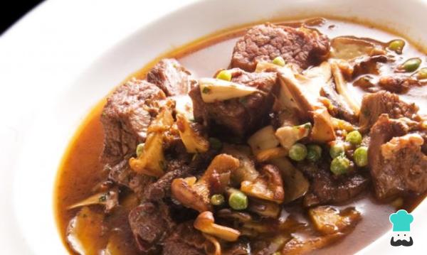 Recette de Viande en sauce aux champignons