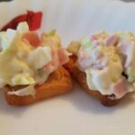 Recette de canapés de crabe à la mayonnaise