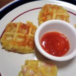 Recette de gaufres au jambon et au fromage