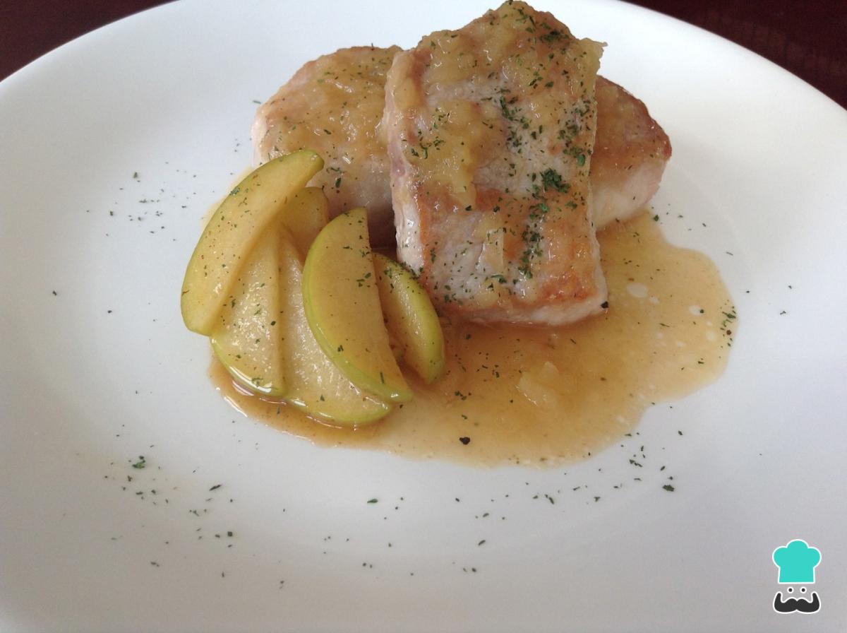 Recette de longe de porc aux pommes