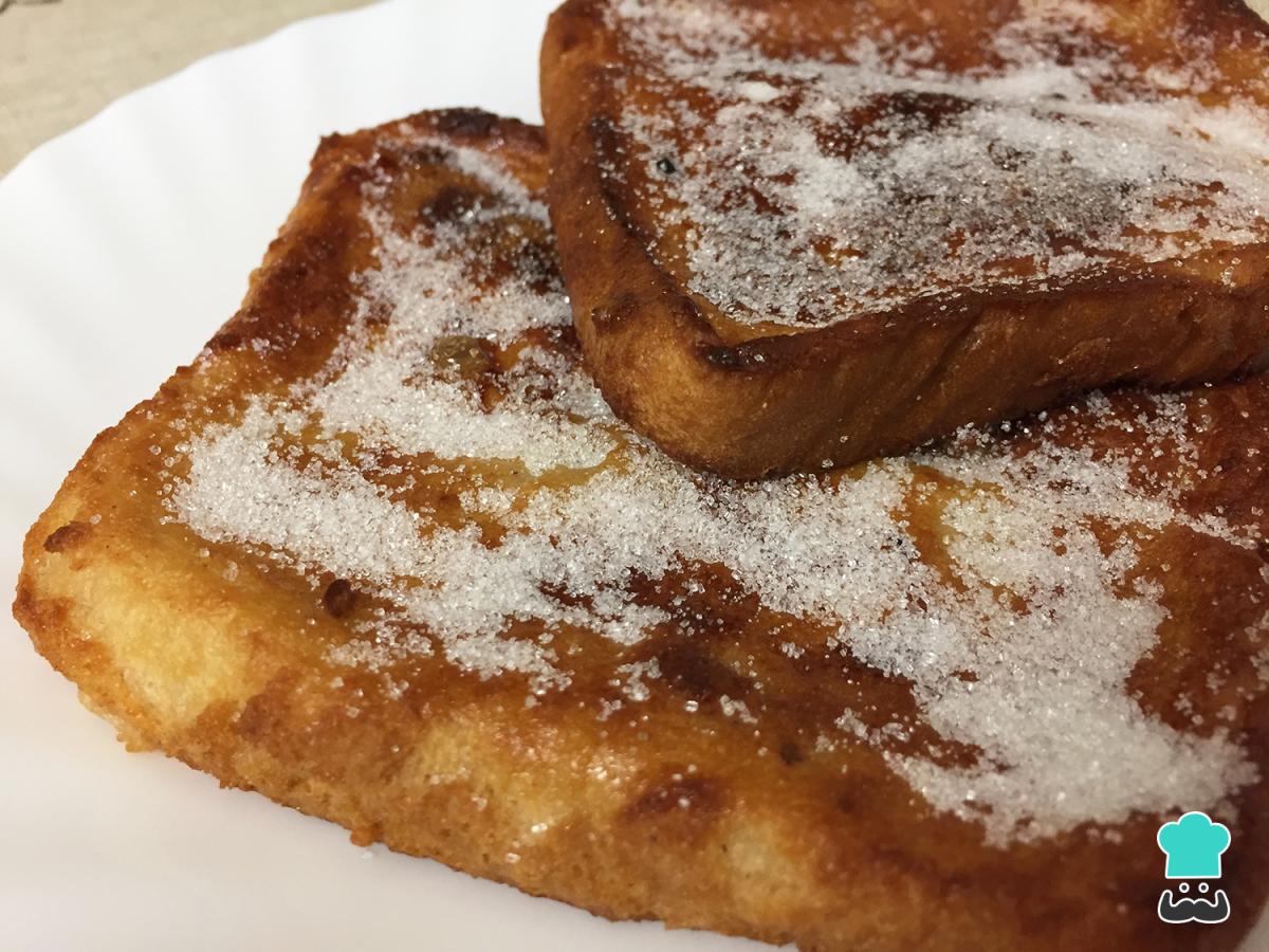 Recette de torrijas au pain cuit au four