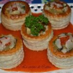 Recette de volovanes aux champignons et au fromage